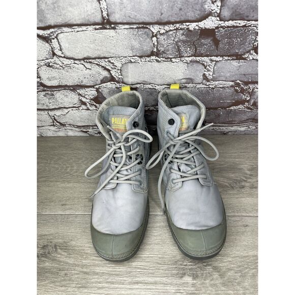 Palladium Pampa Travel Lite Slate Gray Combat Mesh Boots Men Sz 7M US/40EU W8.5M - Picture 13 of 16